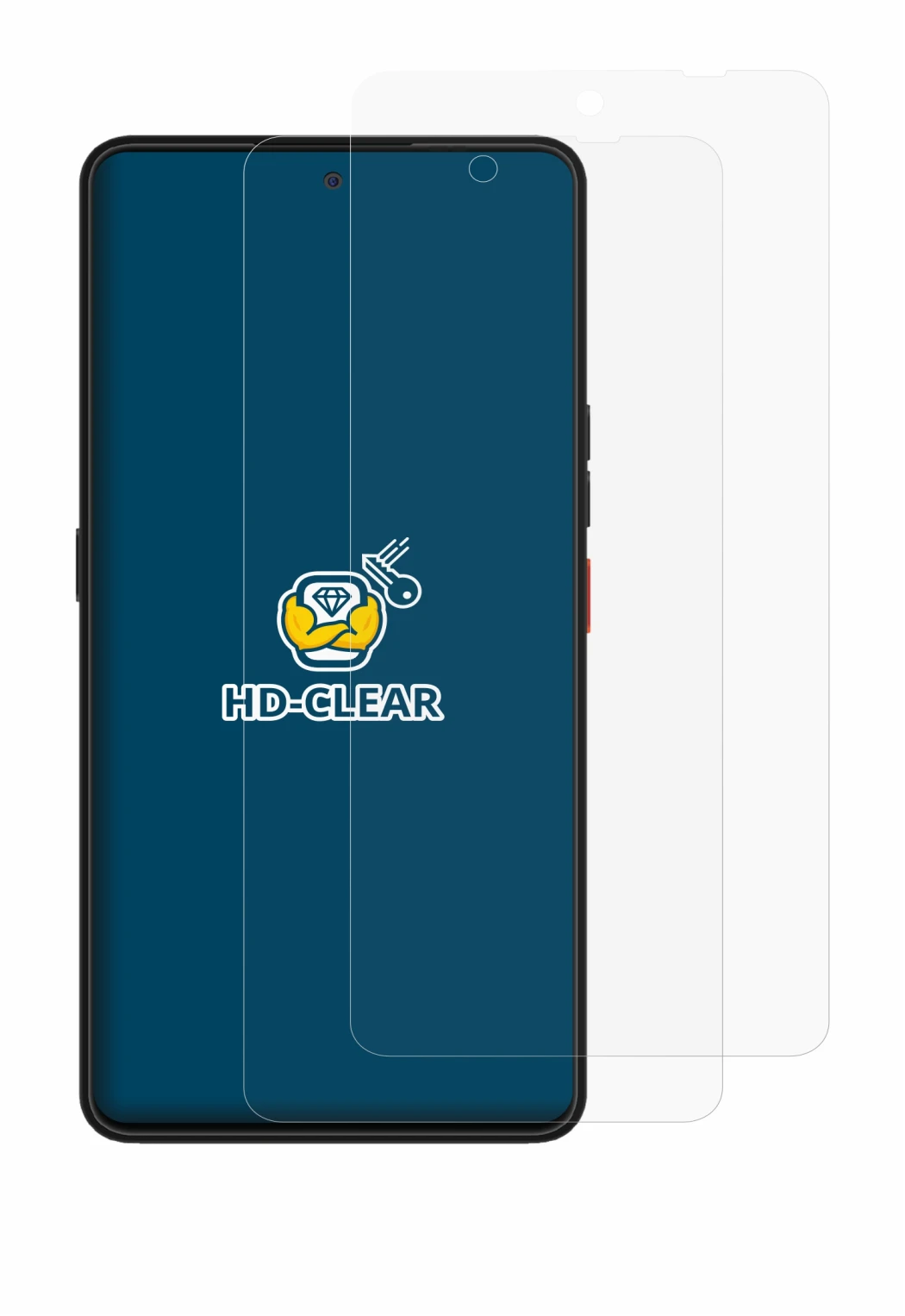 Image of the device Volla Phone Plinius with a wide variety of screen protectors.