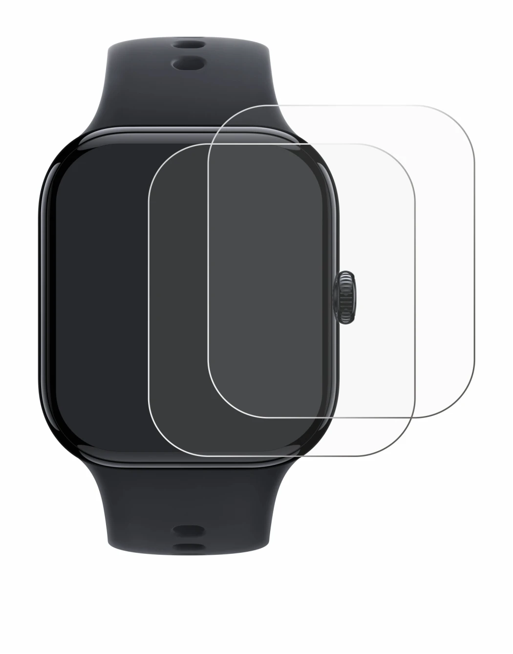 Image of the device Vivo Watch GT 2 with a wide variety of screen protectors.