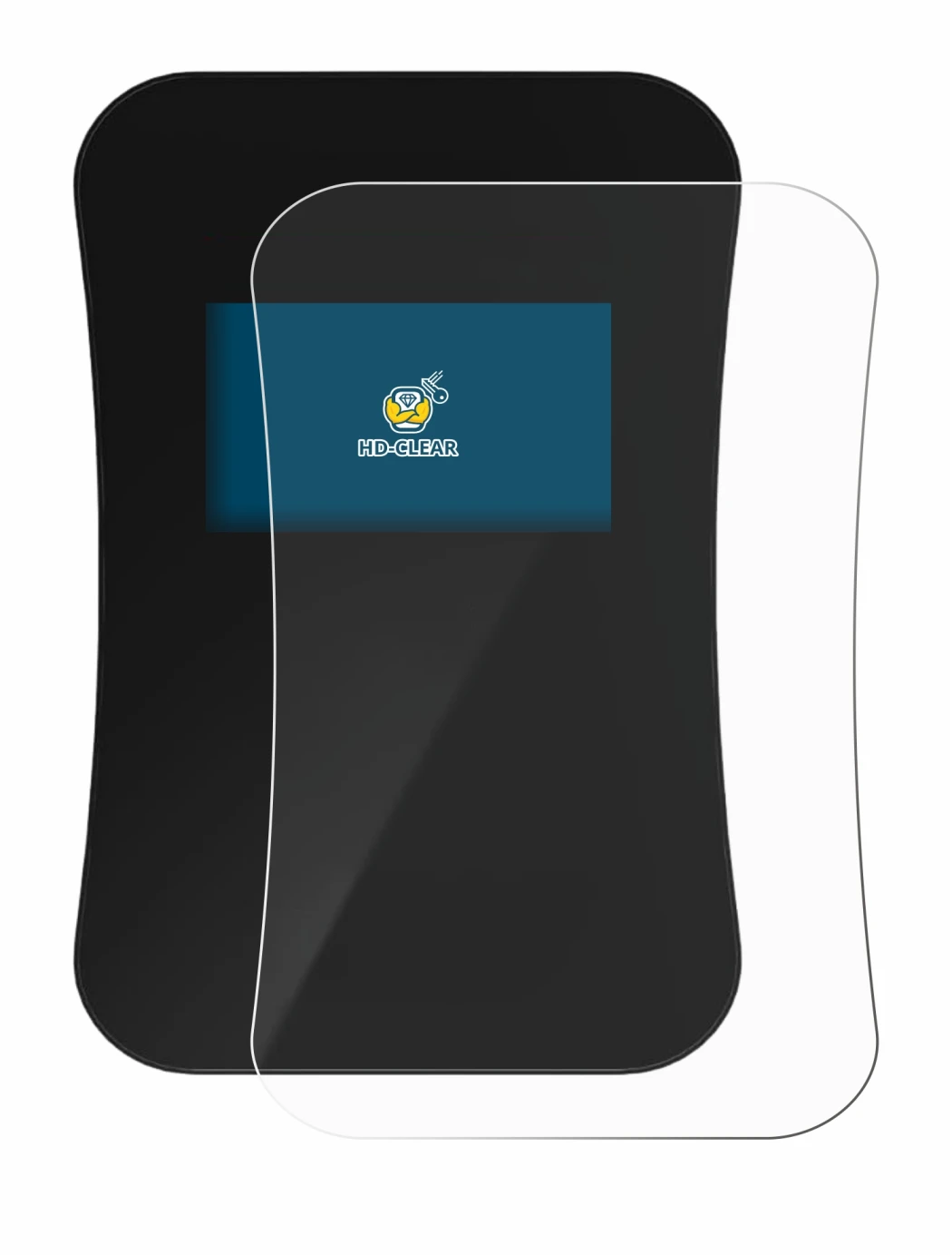 Image of the device DaheimLaden Touch Pro with a wide variety of screen protectors.