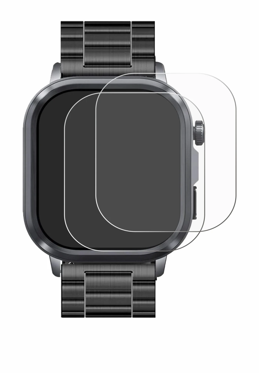 Image of the device Knauermann Pro 4 2026 (rectangular) with a wide variety of screen protectors.