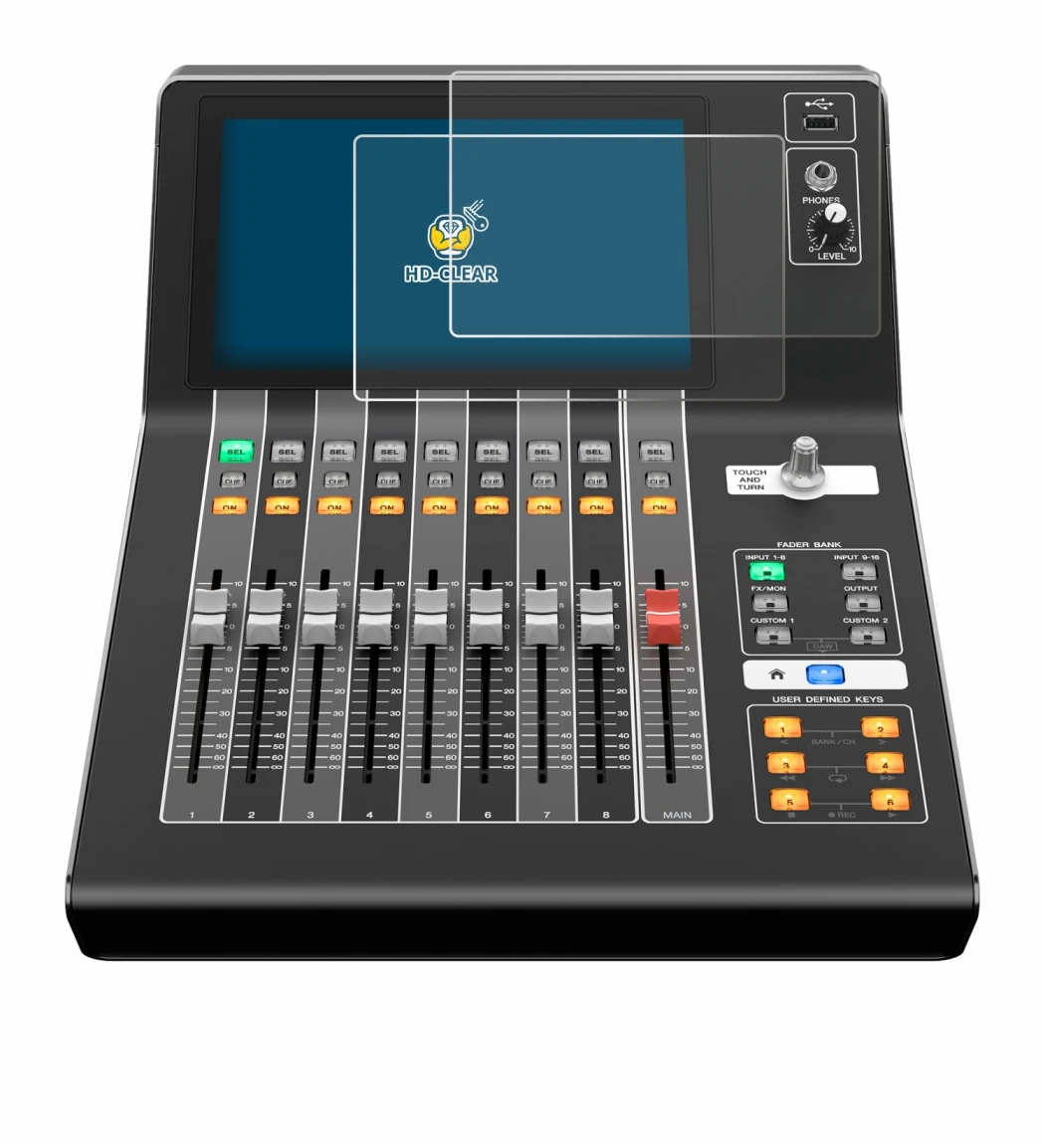 Image of the device Yamaha DM3 with a wide variety of screen protectors.
