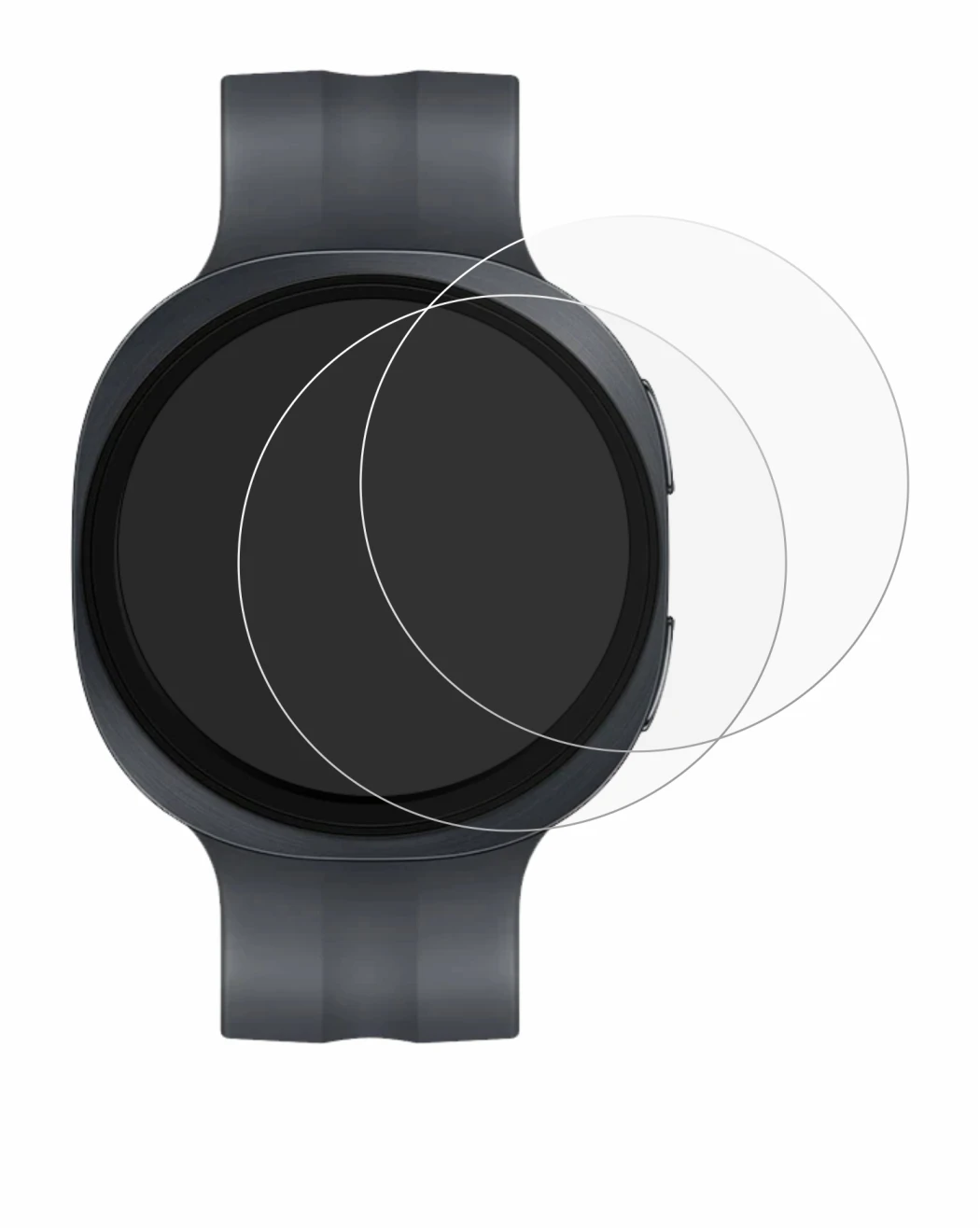 Image of the device Samsung Galaxy Watch 9 (44 mm) with a wide variety of screen protectors.