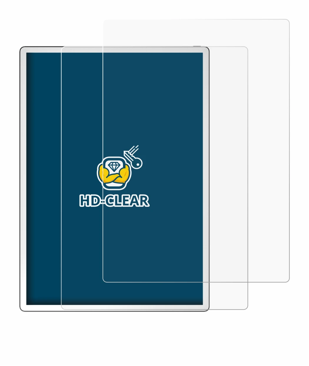 Image of the device PocketBook InkPad One with a wide variety of screen protectors.
