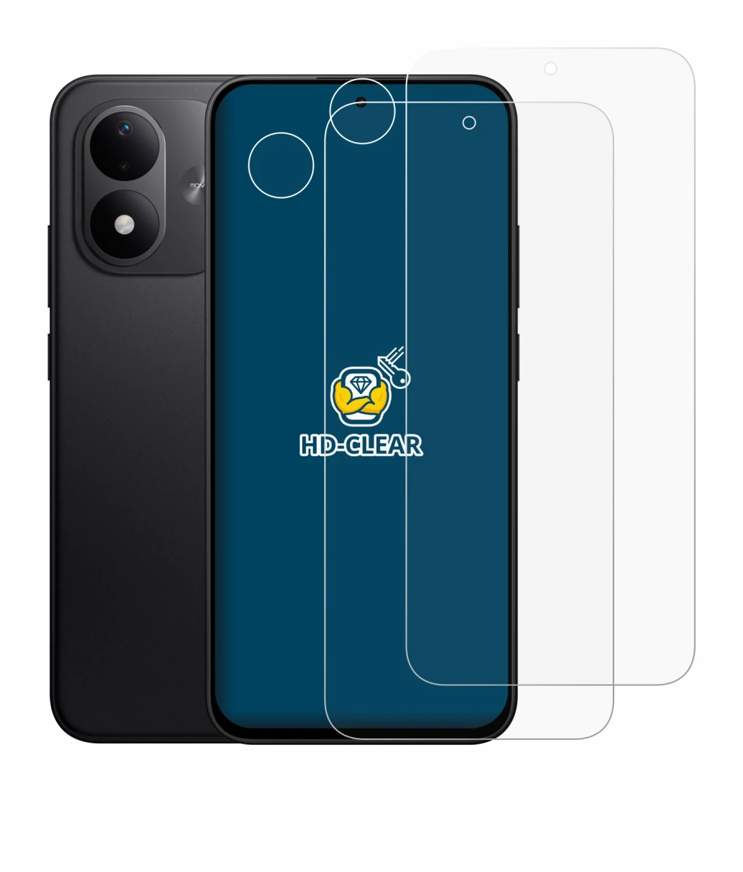 Image of the device Xiaomi Redmi Note 17 5G (Front+Camera) with a wide variety of screen protectors.
