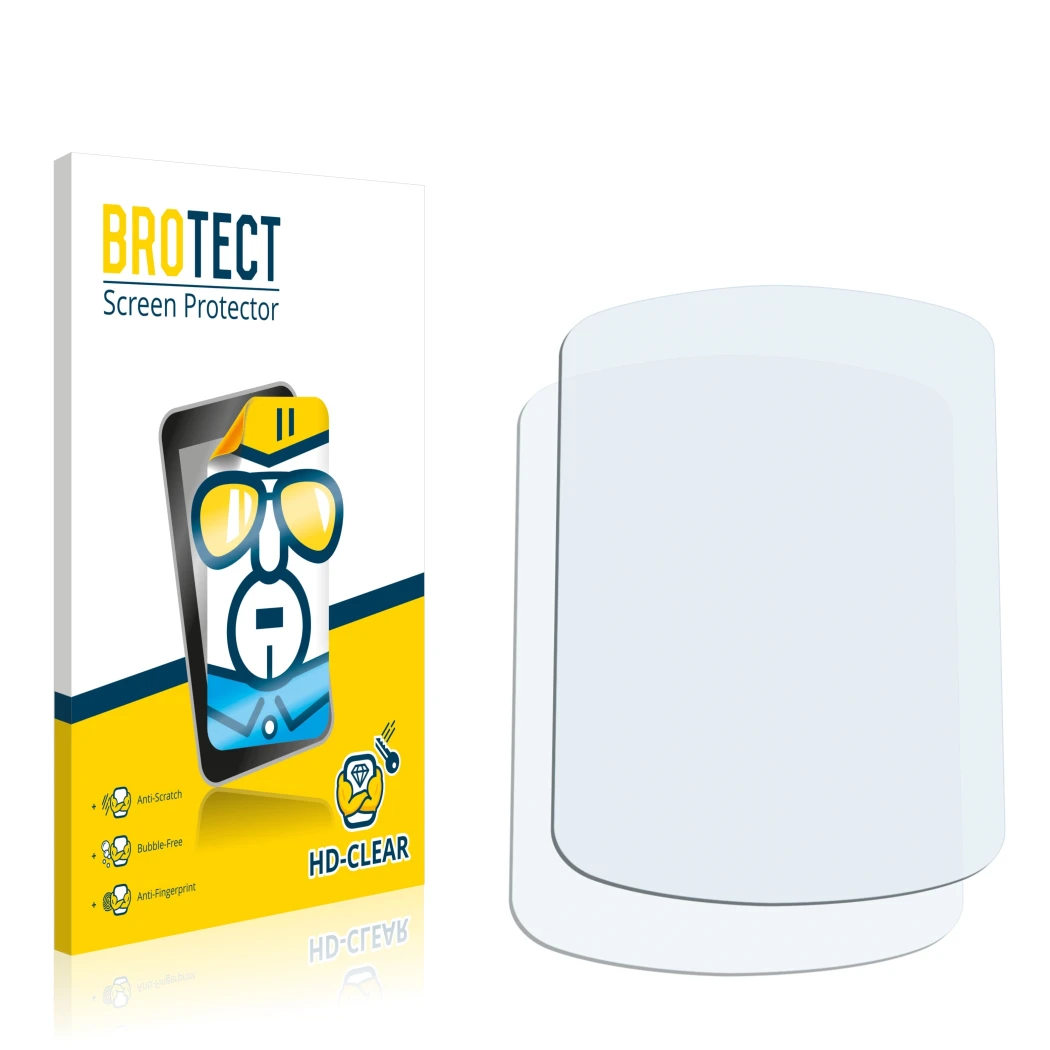 Front side of a product packaging with the brand logo BROTECT. Next to it is the corresponding screen protector.