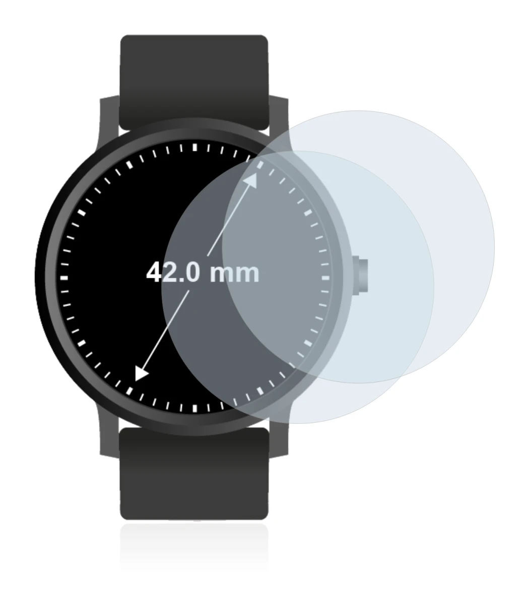 Image of the device Watches (Circular, ø: 42 mm) with a wide variety of screen protectors.