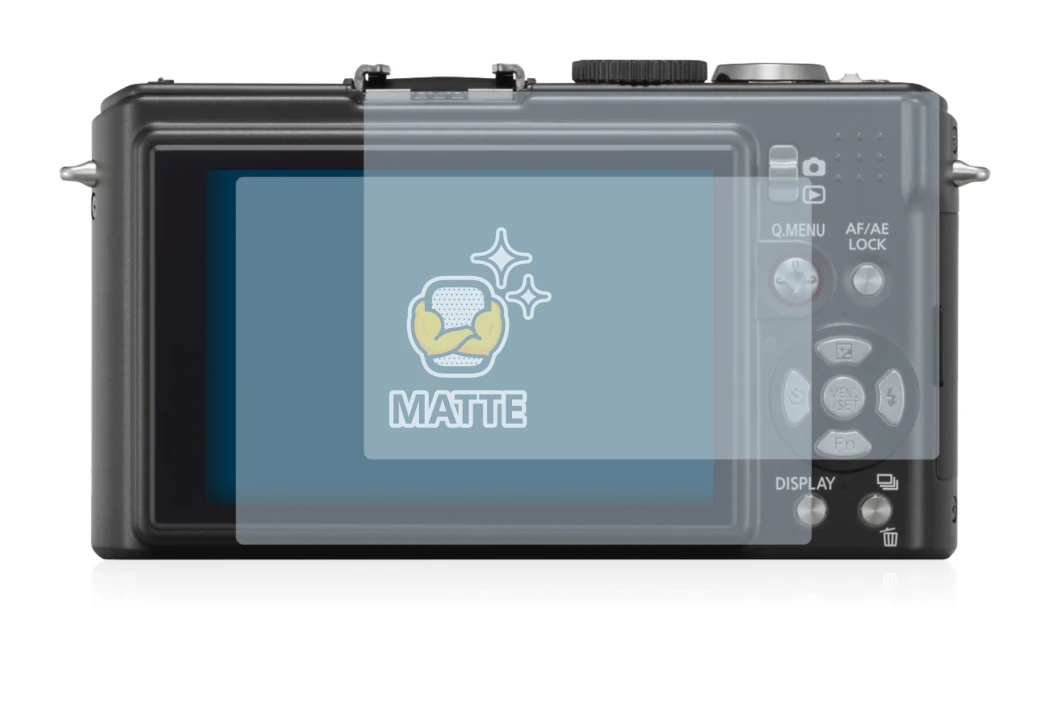 Image of the device Panasonic Lumix DMC-LX3 with a wide variety of screen protectors.