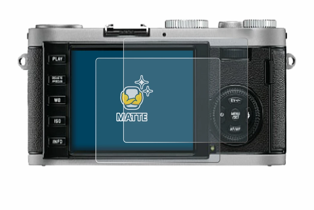 Image of the device Leica X1 with a wide variety of screen protectors.