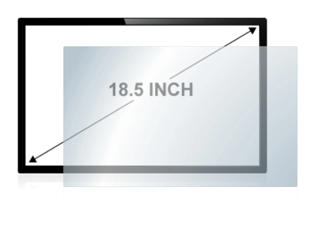 Image of the device with a wide variety of screen protectors.
