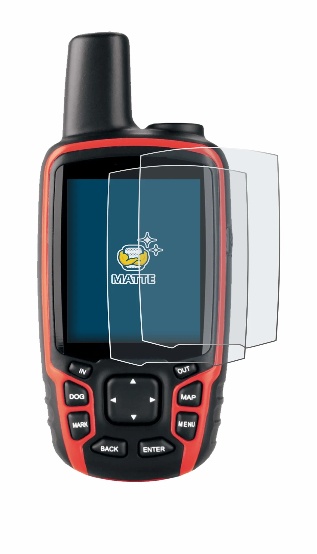 Image of the device Garmin Astro 320 with a wide variety of screen protectors.