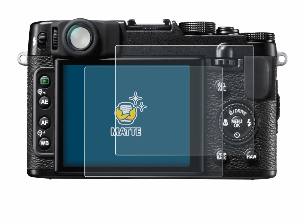 Image of the device Fujifilm FinePix X10 with a wide variety of screen protectors.