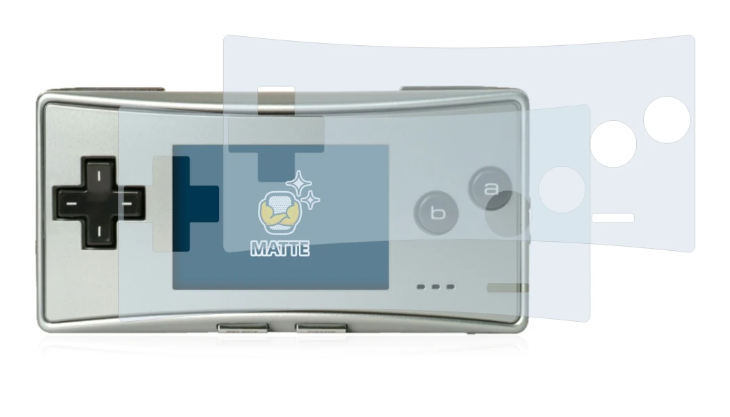 Image of the device Nintendo Gameboy Micro with a wide variety of screen protectors.