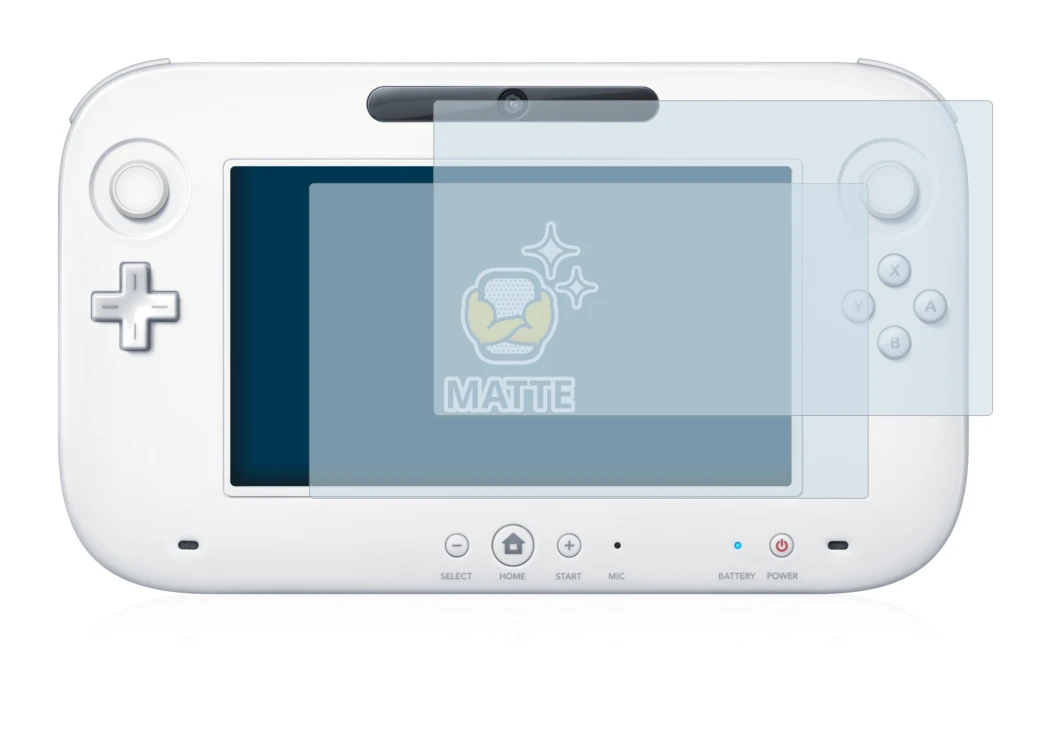 Image of the device Nintendo Wii U GamePad (Controller) with a wide variety of screen protectors.
