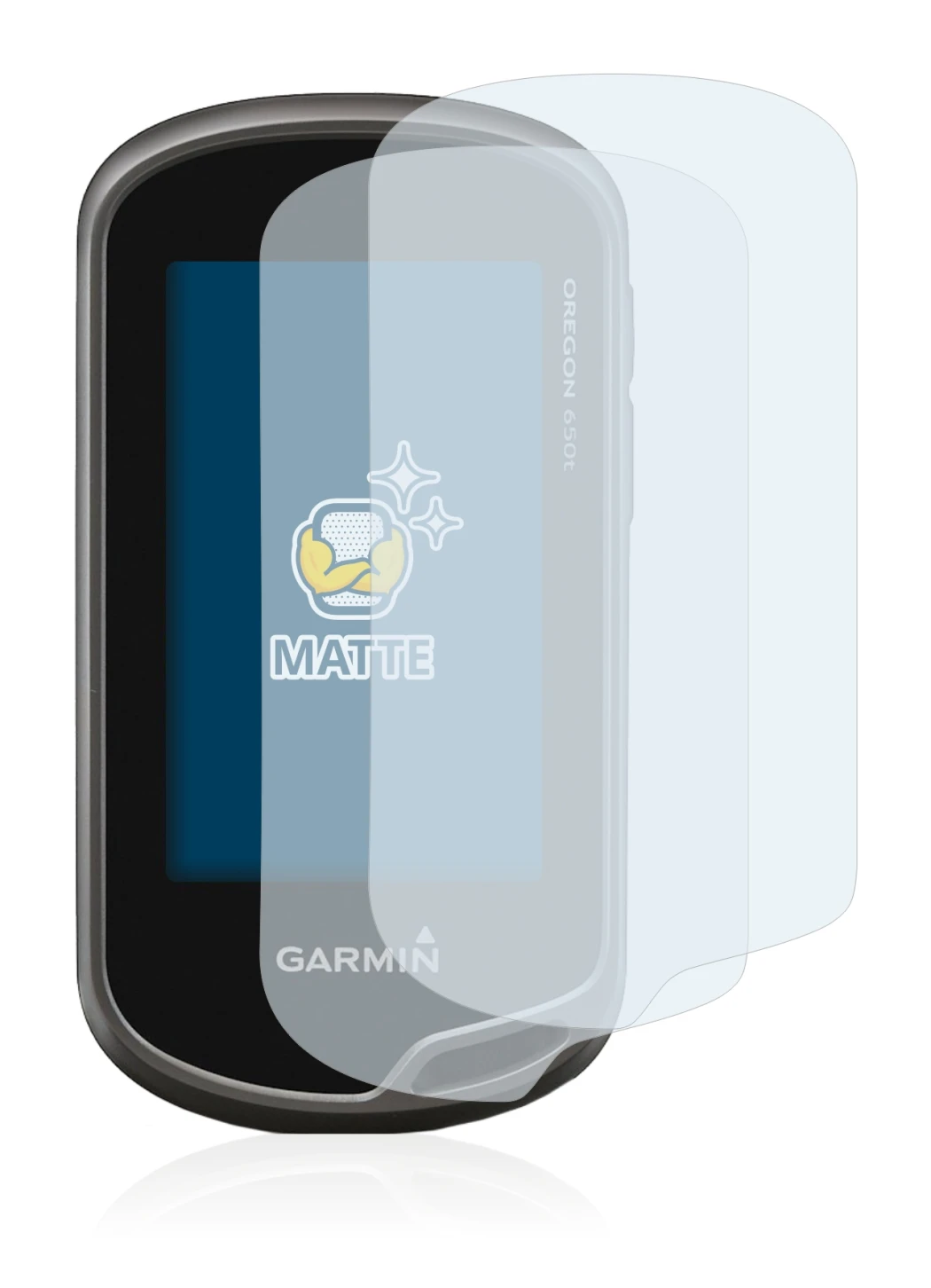 Image of the device Garmin Oregon 650t with a wide variety of screen protectors.