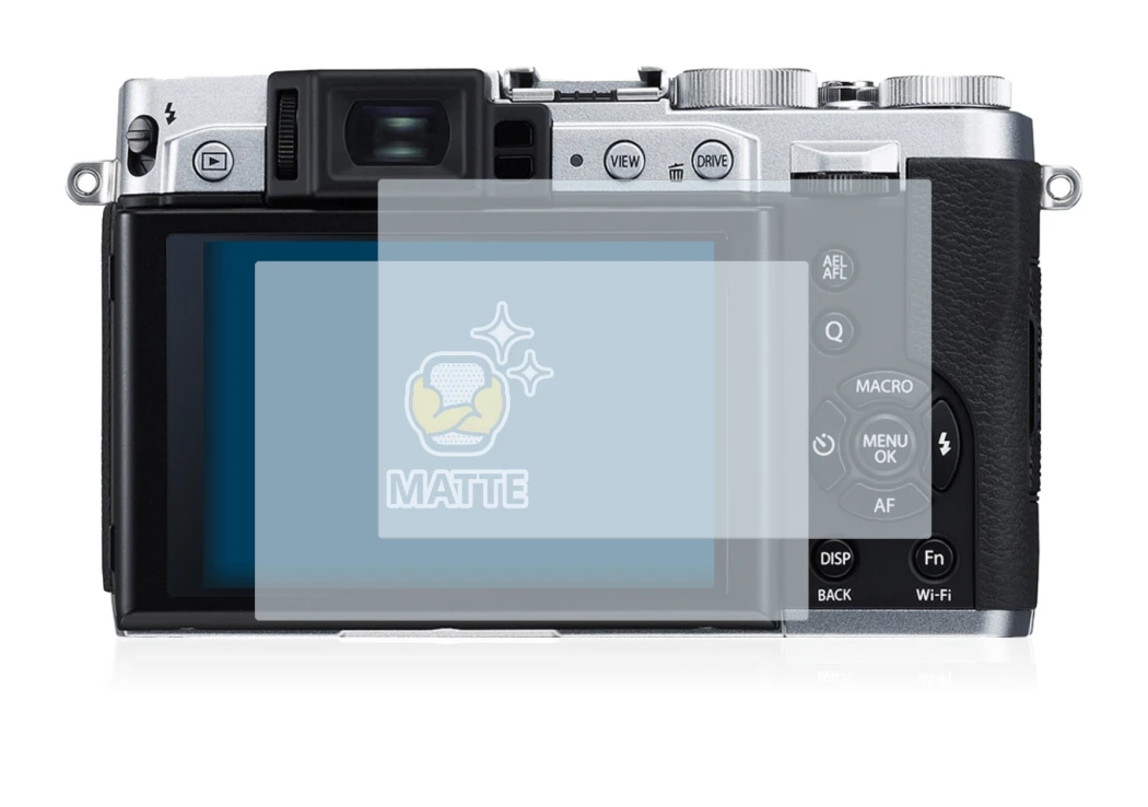 Image of the device Fujifilm X30 with a wide variety of screen protectors.