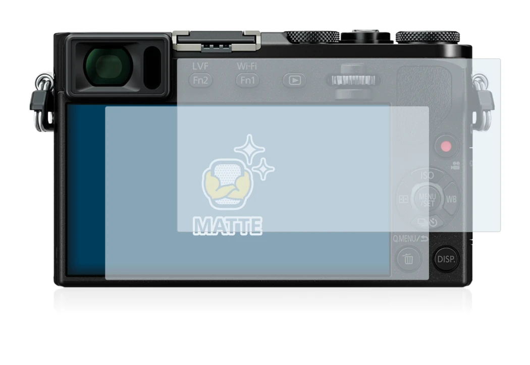Image of the device Panasonic Lumix DMC-GM5 with a wide variety of screen protectors.