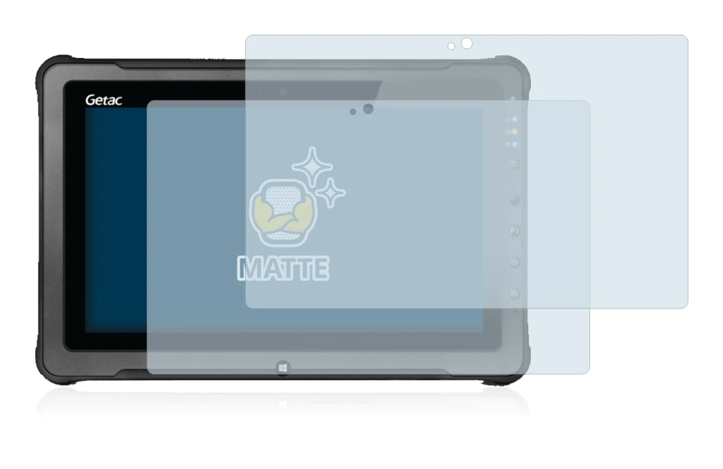 Image of the device Getac F110 G5 with a wide variety of screen protectors.