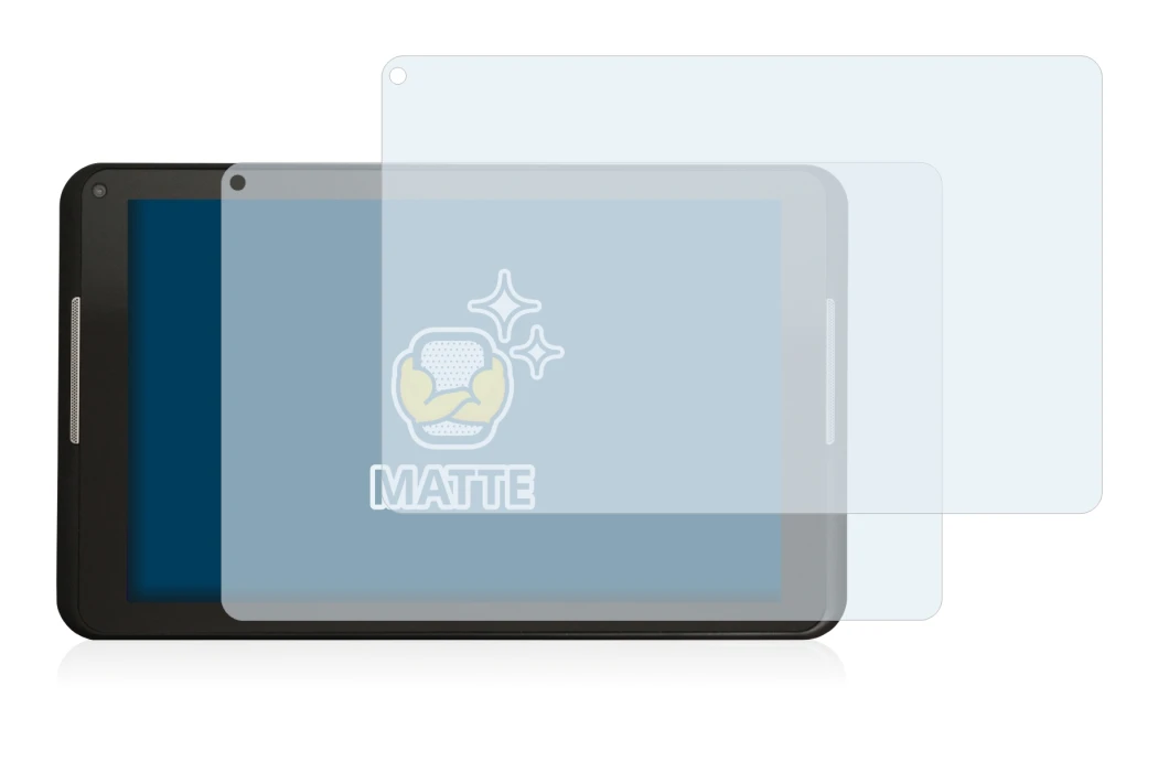 Image of the device Xoro PAD 8W2 with a wide variety of screen protectors.