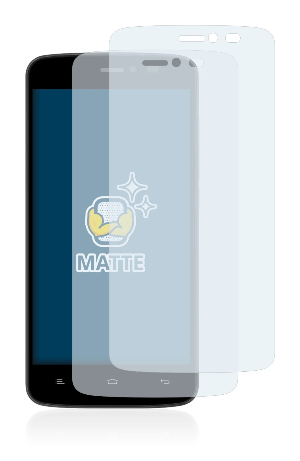 Image of the device Evertek EverMiracle Nano with a wide variety of screen protectors.
