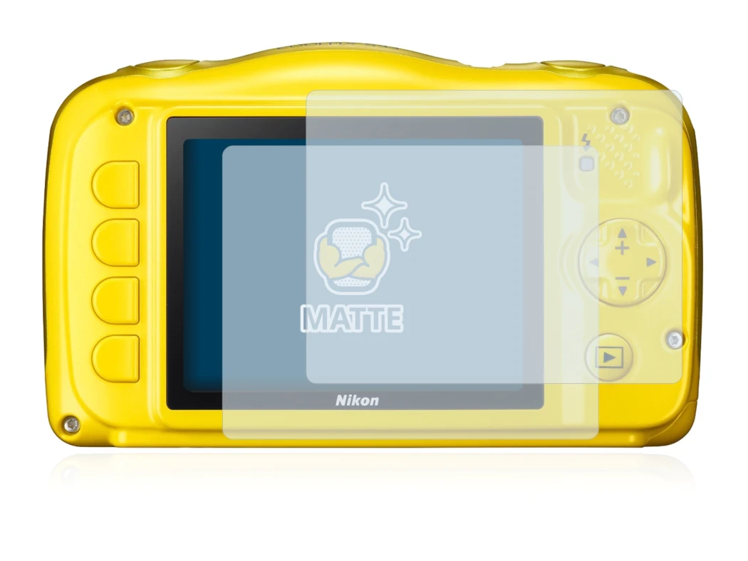 Image of the device Nikon Coolpix S33 with a wide variety of screen protectors.