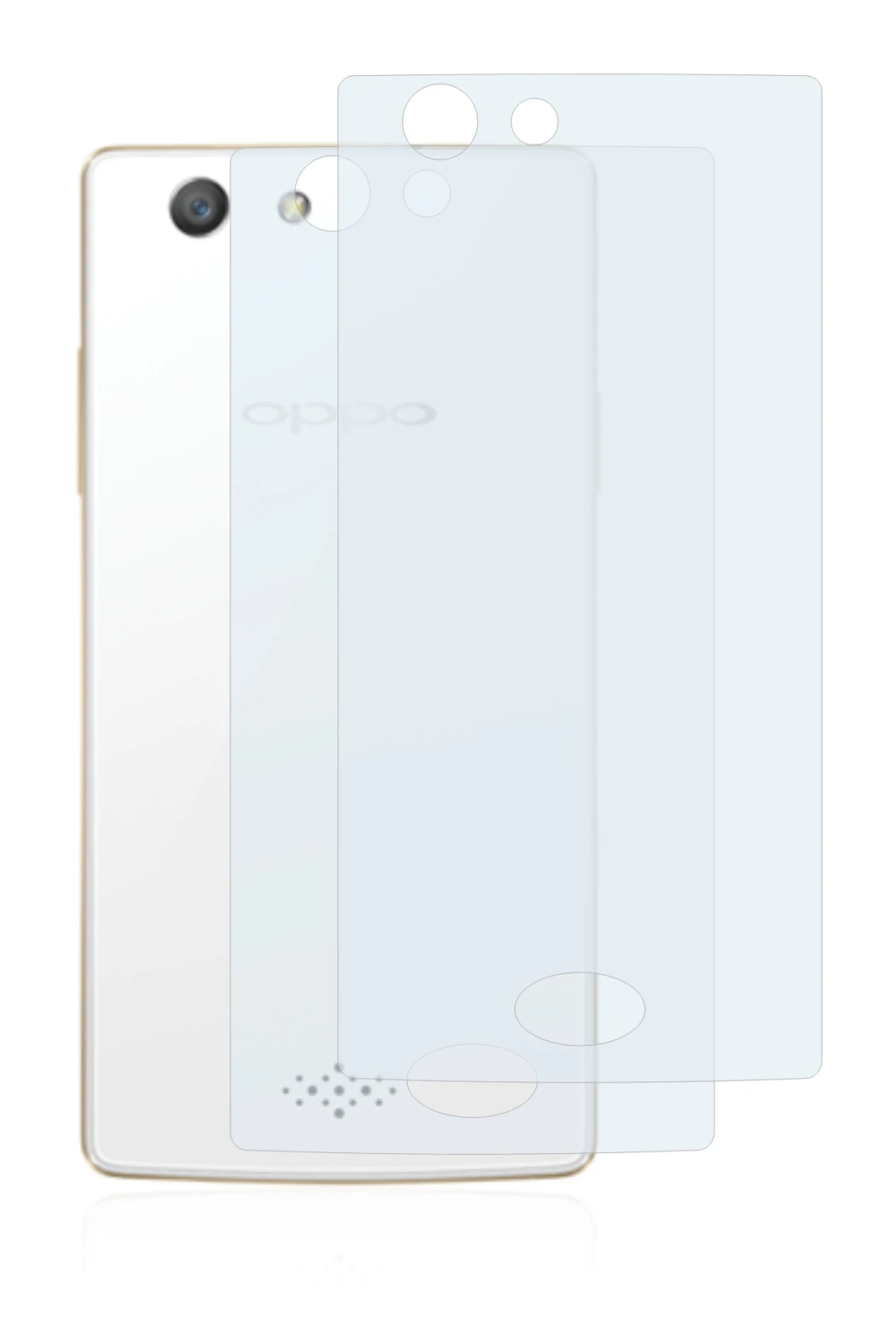 Image of the device Oppo A31 2015 (Back) with a wide variety of screen protectors.