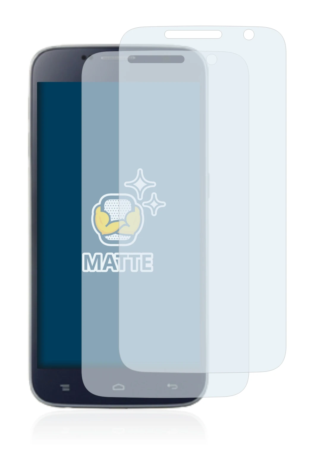 Image of the device Landvo L8 with a wide variety of screen protectors.