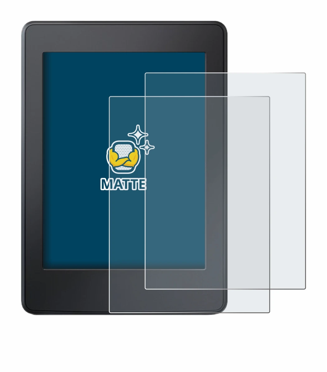 Image of the device Amazon Kindle Paperwhite 2015 (7th Gen.) with a wide variety of screen protectors.