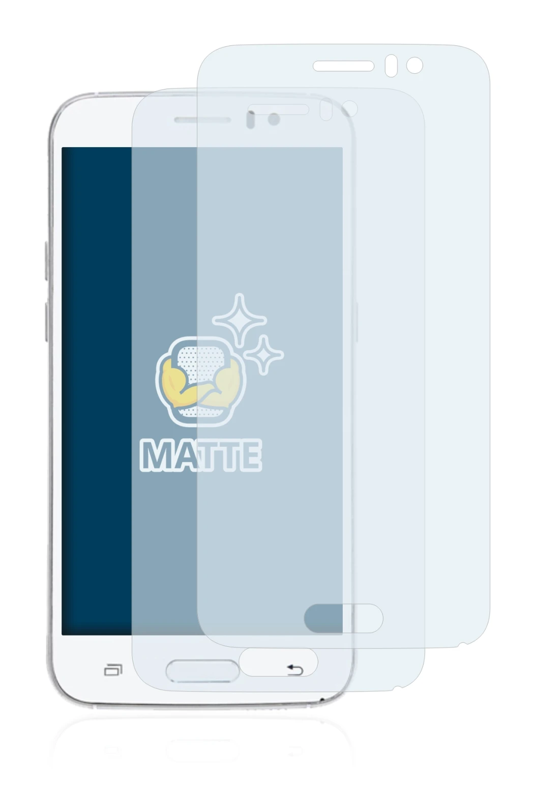 Image of the device Jiake M6 with a wide variety of screen protectors.