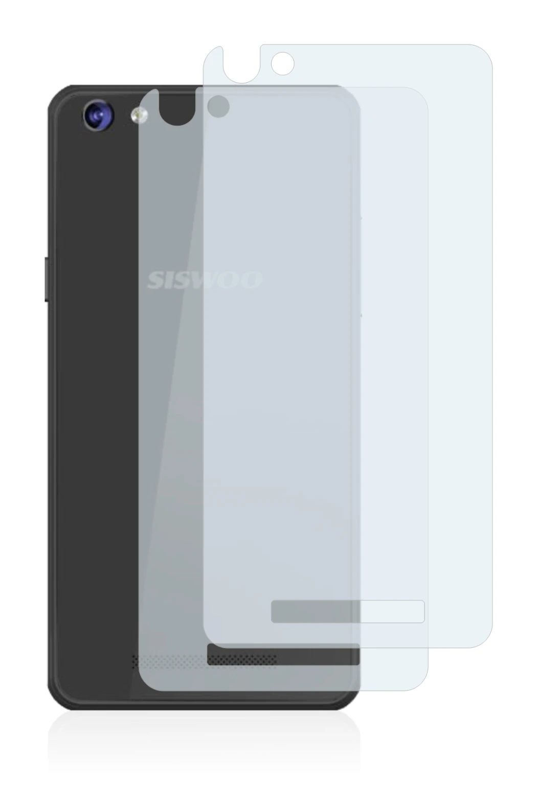 Image of the device Siswoo C50 Longbow (Back) with a wide variety of screen protectors.