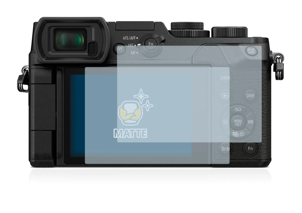 Image of the device Panasonic Lumix DMC-GX8 with a wide variety of screen protectors.