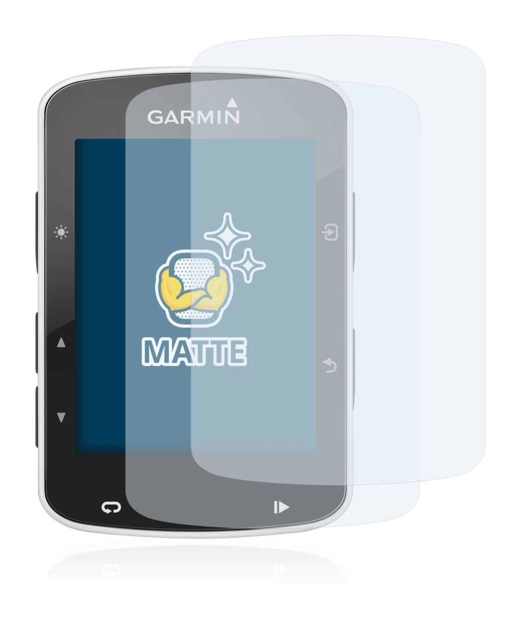 Image of the device Garmin Edge 520 with a wide variety of screen protectors.
