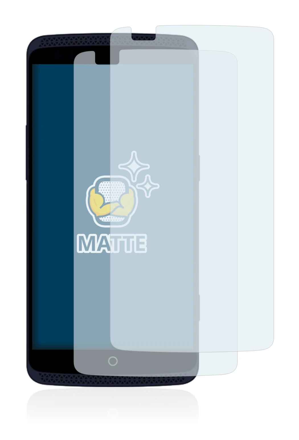 Image of the device ZTE Axon Pro with a wide variety of screen protectors.
