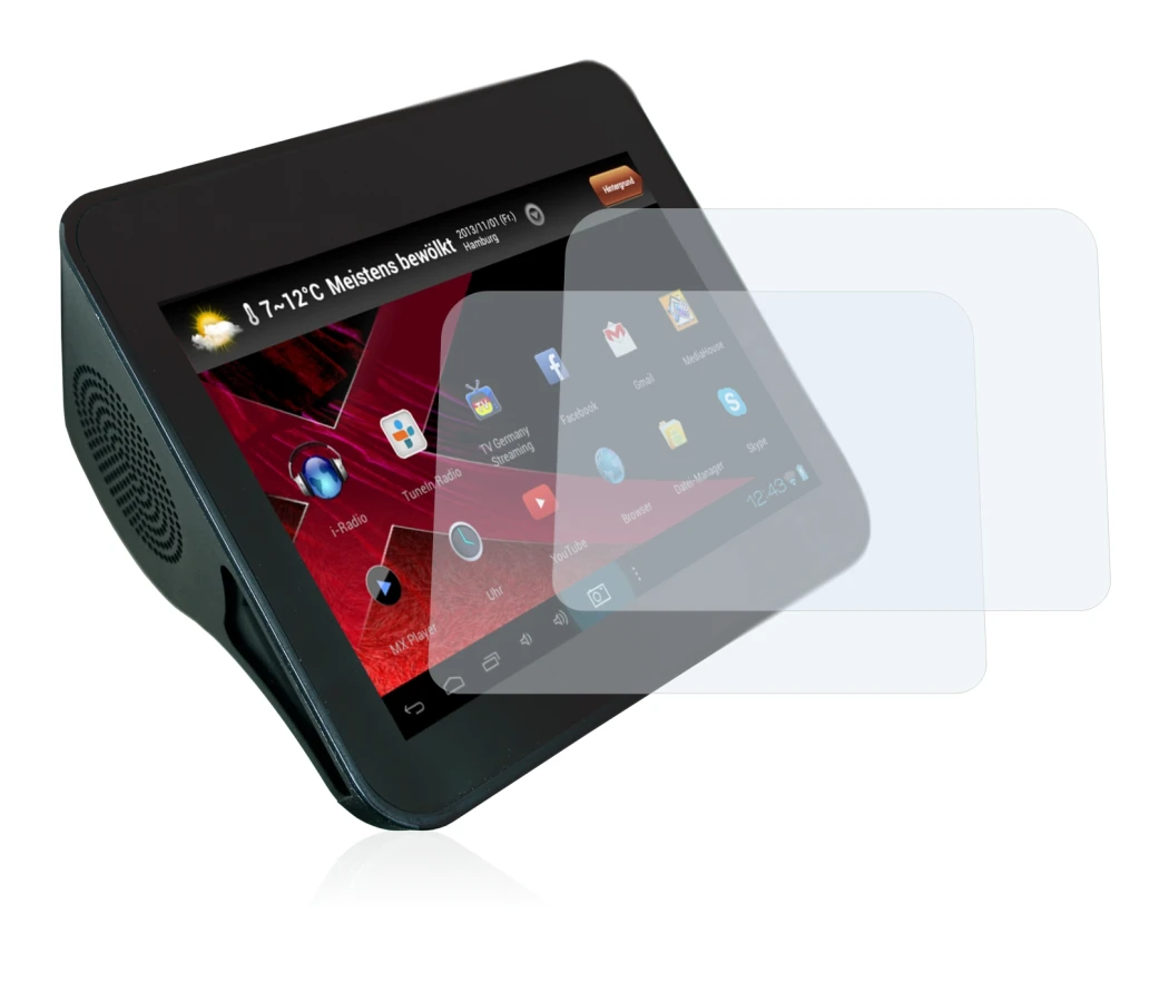 Image of the device Xoro HMT 360 with a wide variety of screen protectors.