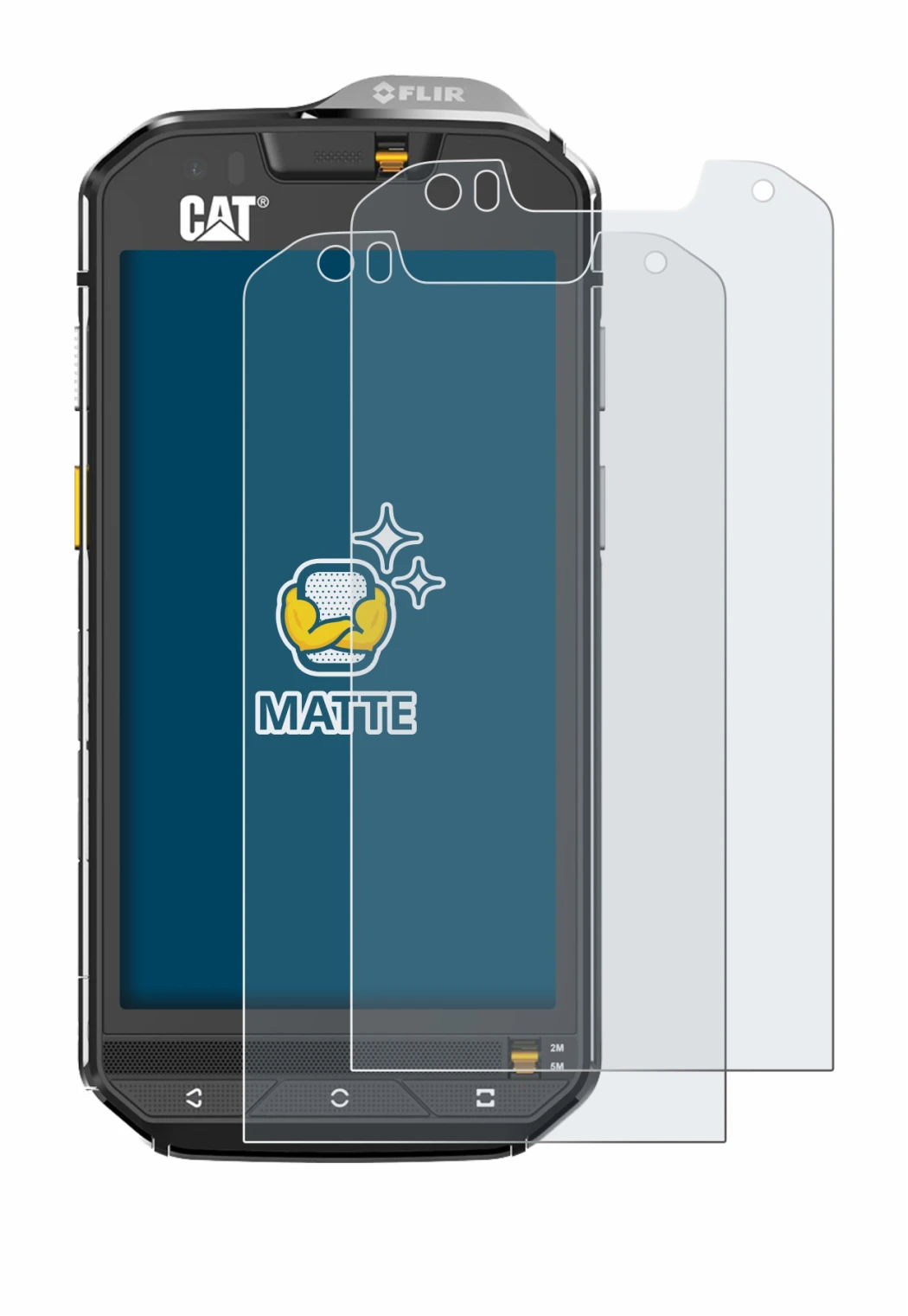 Image of the device Caterpillar Cat S60 with a wide variety of screen protectors.