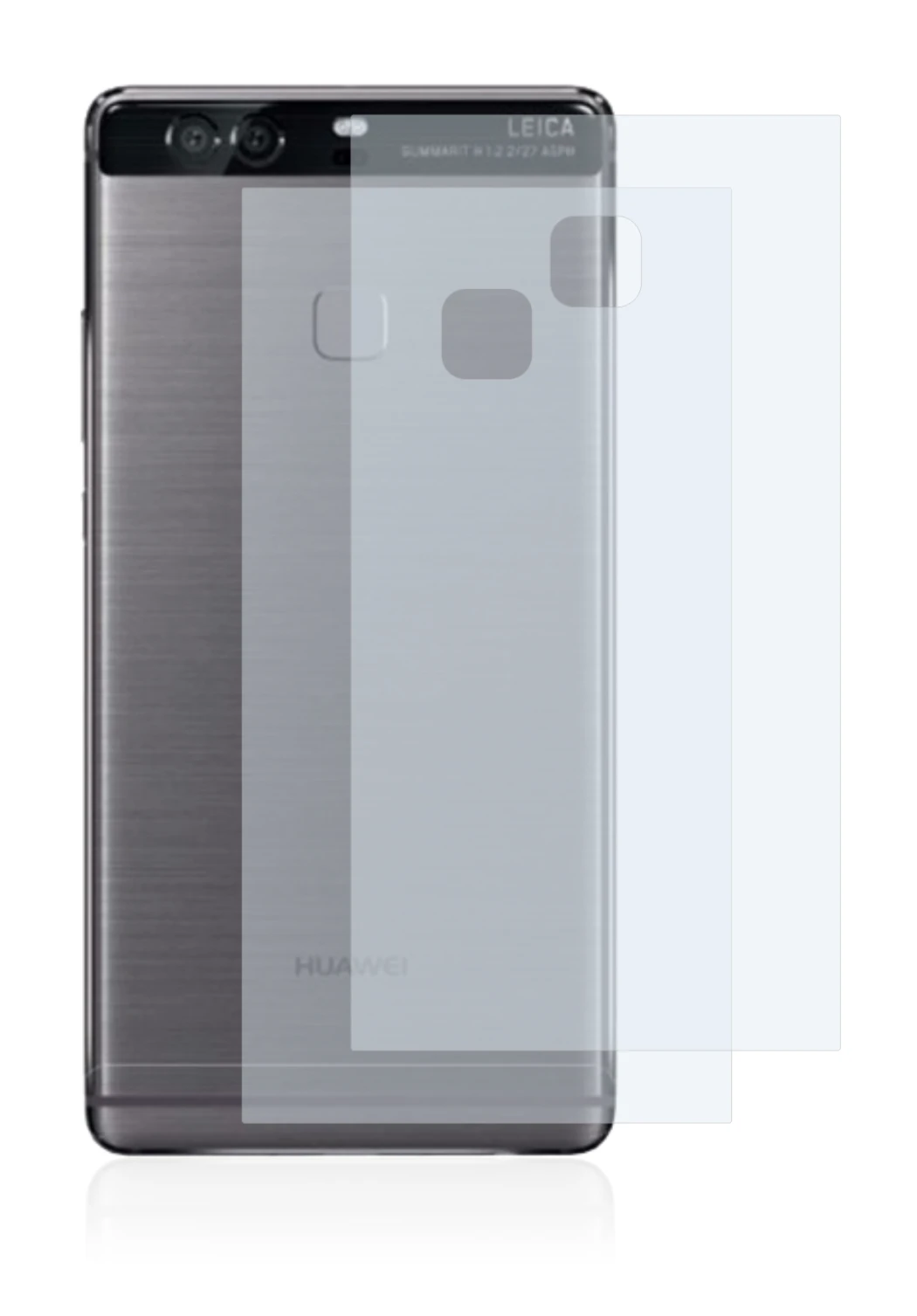 Image of the device Huawei P9 Plus (Back) with a wide variety of screen protectors.