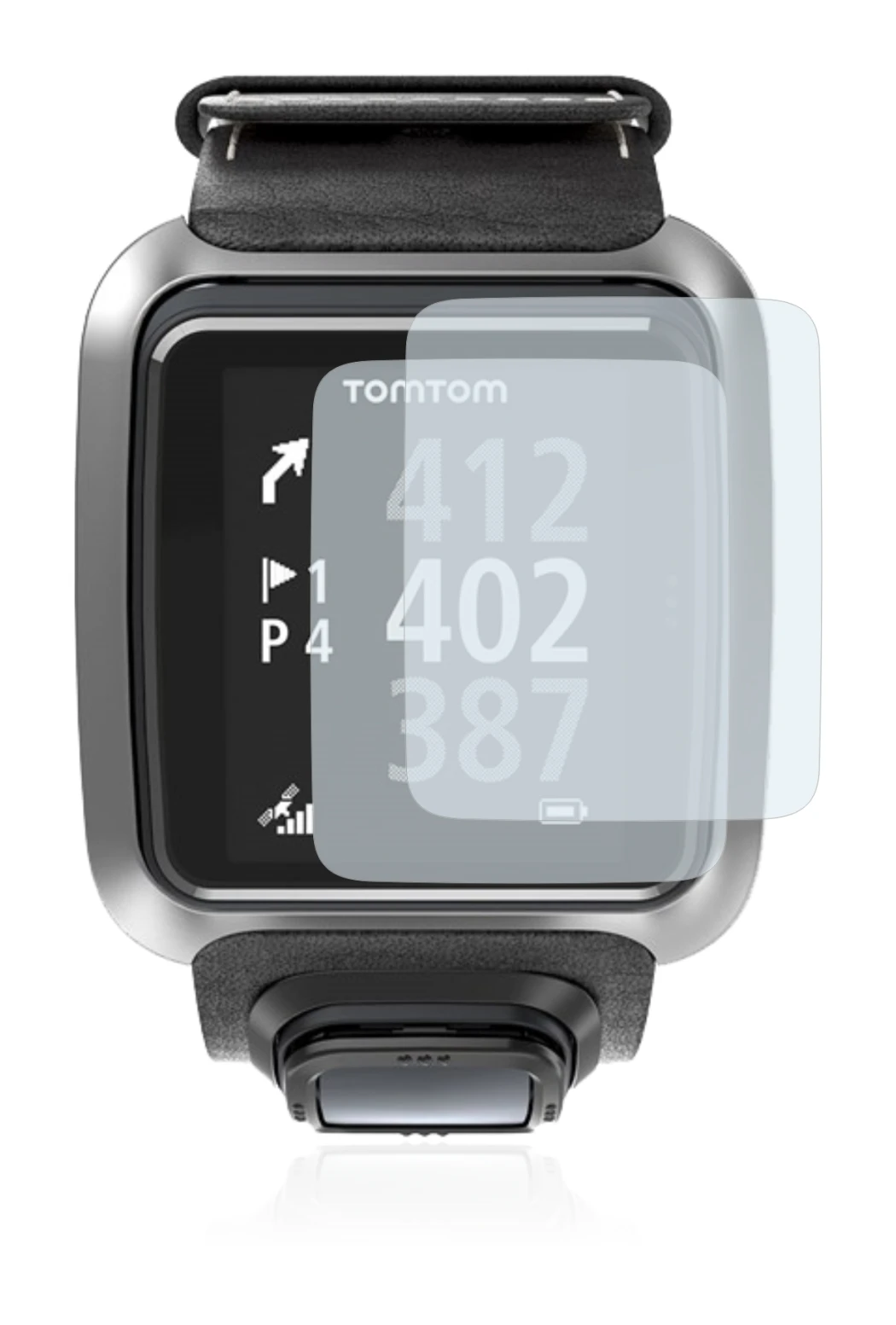Image of the device TomTom Golfer 2 with a wide variety of screen protectors.