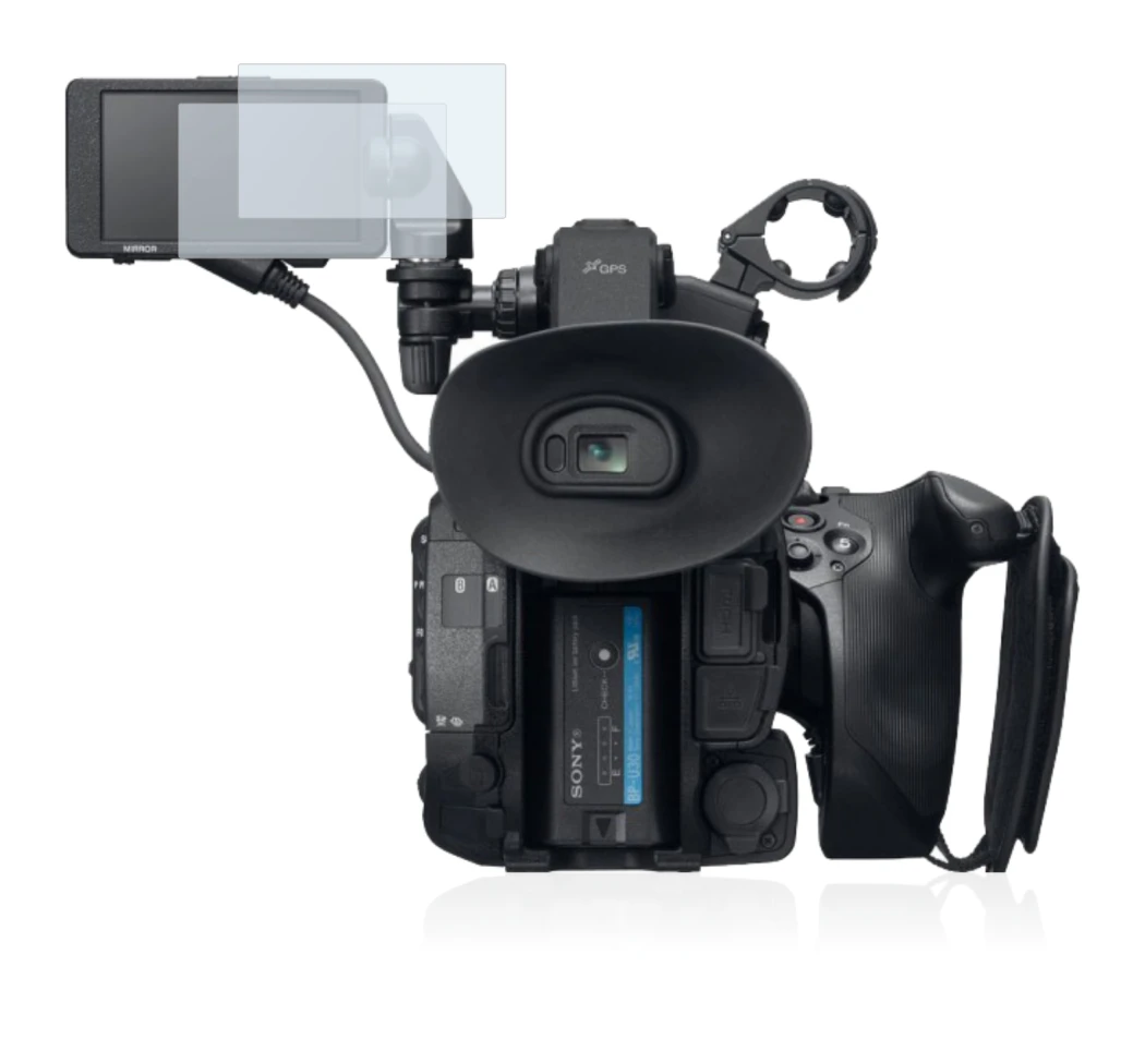 Image of the device Sony PXW-FS5 with a wide variety of screen protectors.