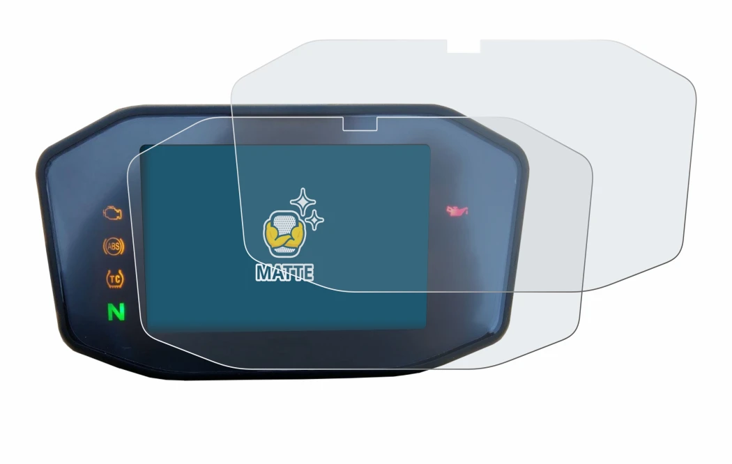 Image of the device KTM 690 Duke 2016 with a wide variety of screen protectors.