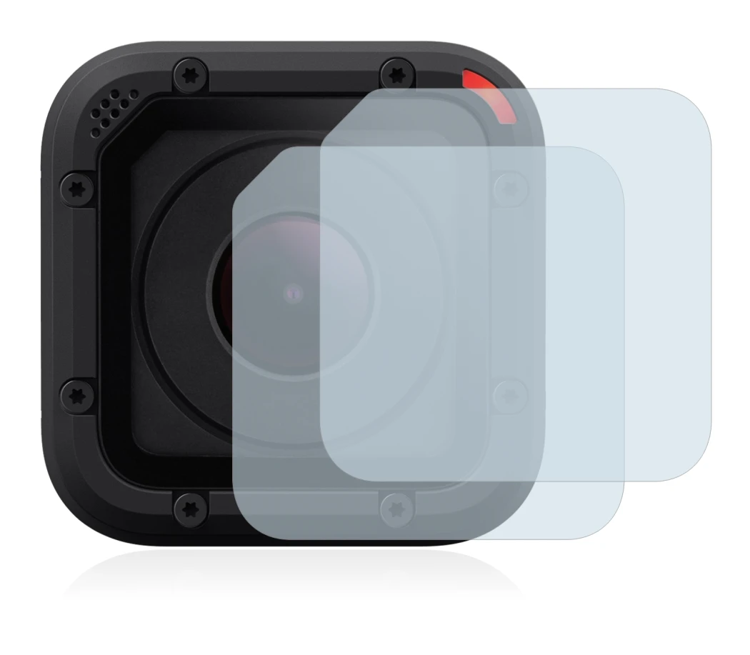 Image of the device GoPro Hero Session with a wide variety of screen protectors.
