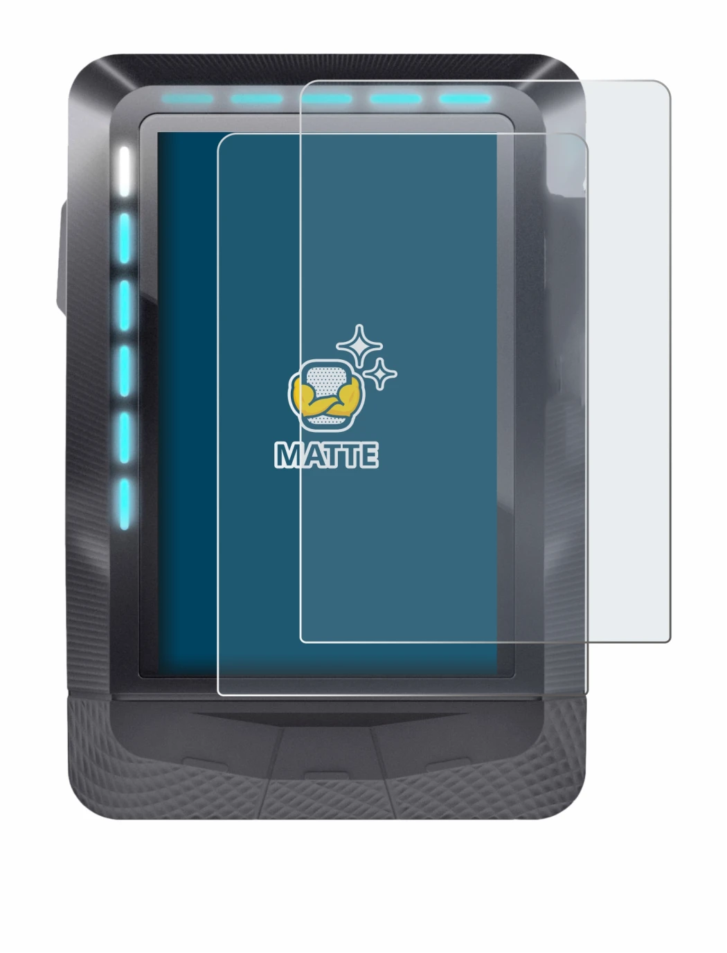 Image of the device Wahoo Elemnt GPS with a wide variety of screen protectors.