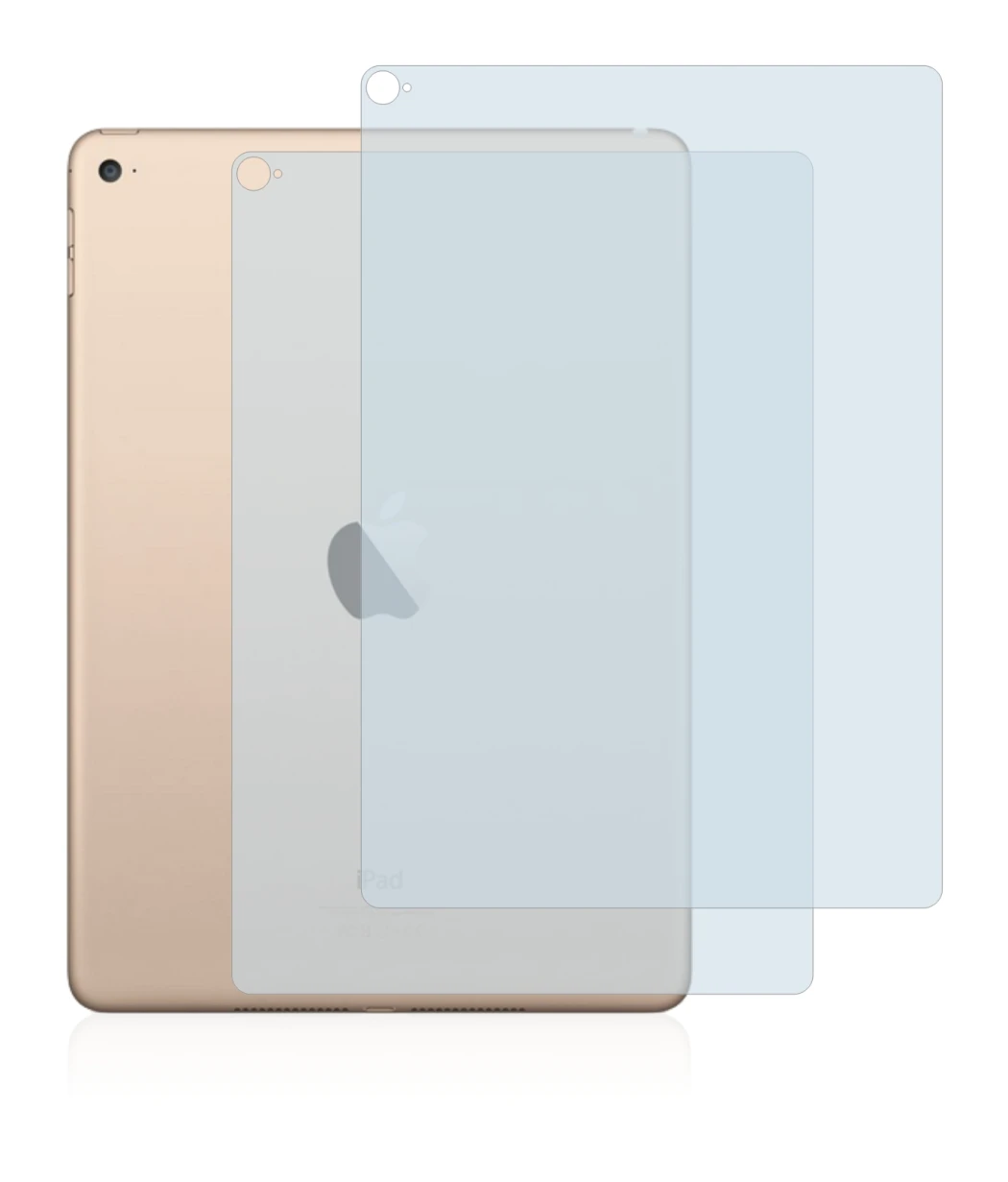 Image of the device Apple iPad Air 2 2014 (Back) with a wide variety of screen protectors.