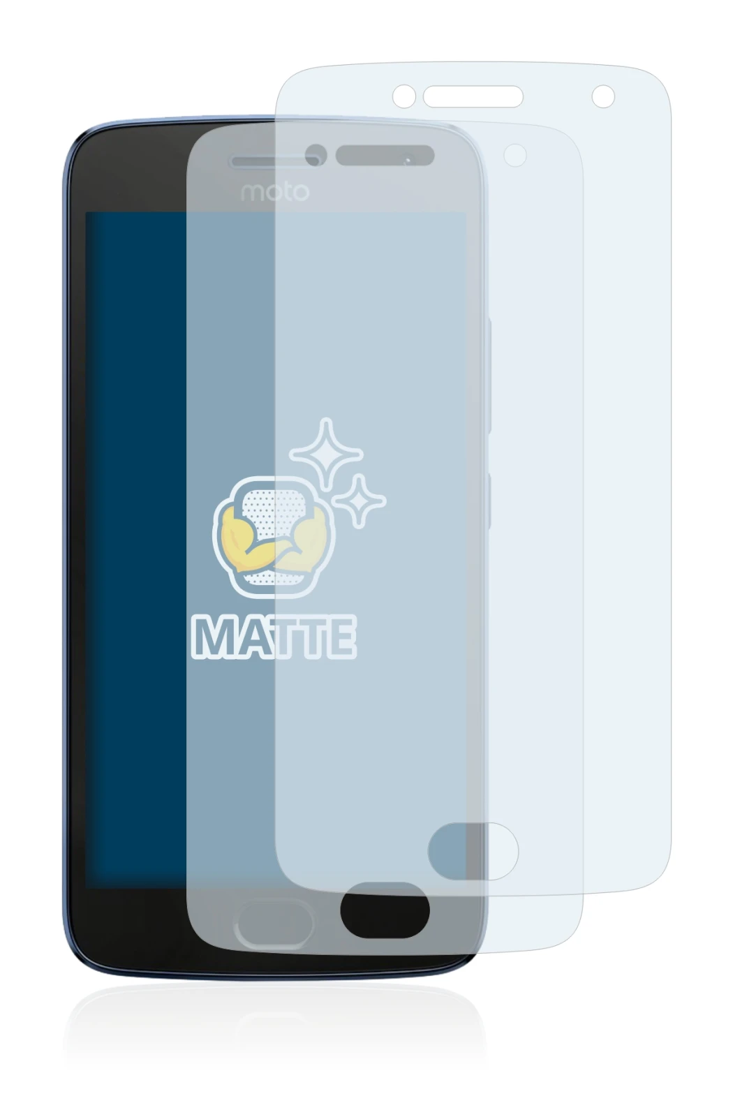 Image of the device Motorola Moto G5 Plus with a wide variety of screen protectors.