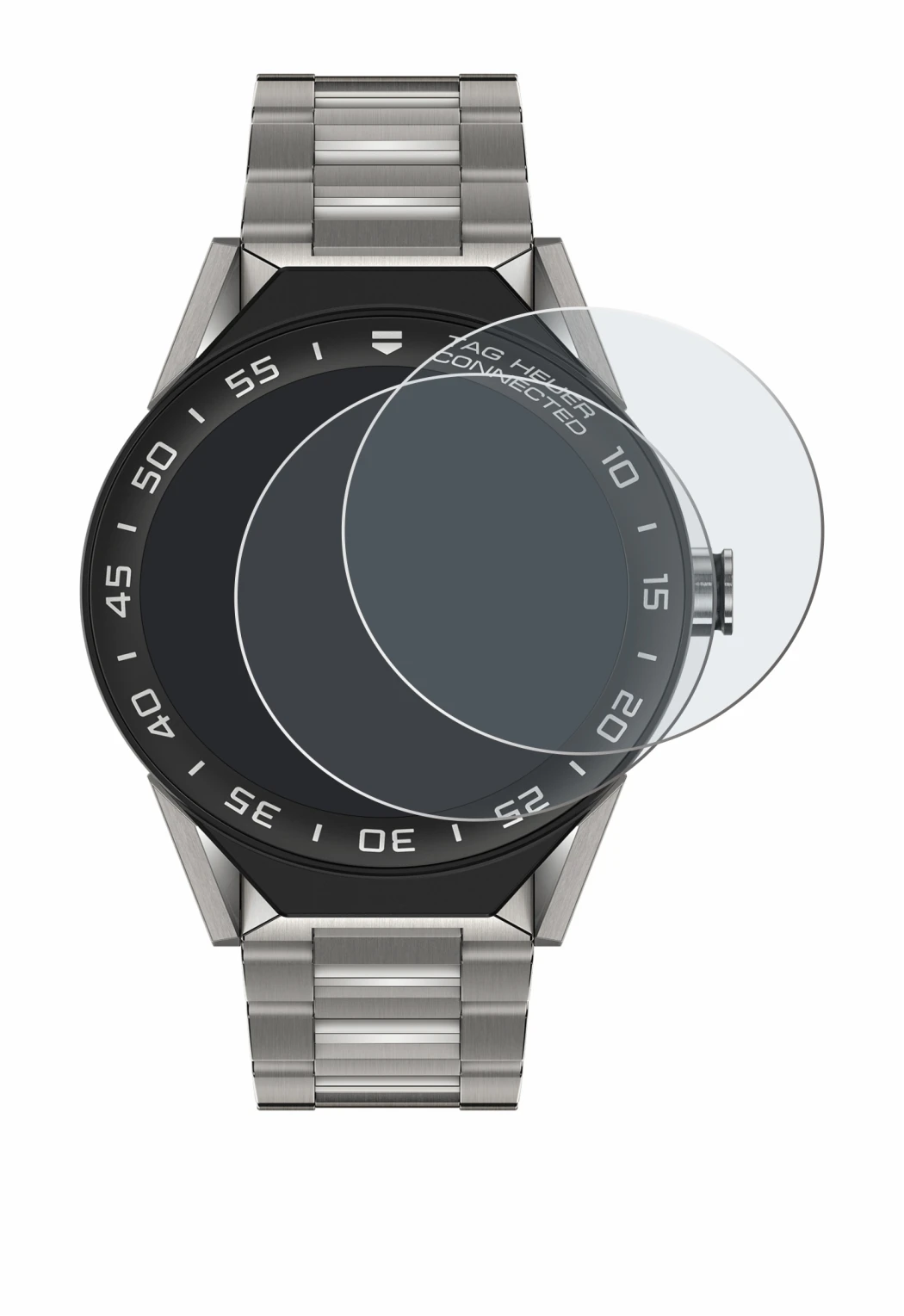 Image of the device TAG Heuer Connected Modular 45 with a wide variety of screen protectors.
