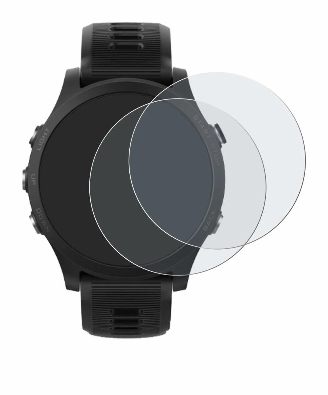 Image of the device Garmin Forerunner 935 with a wide variety of screen protectors.