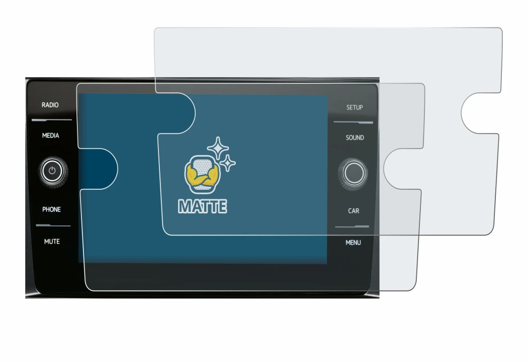 Image of the device Volkswagen Composition Media 2017 with a wide variety of screen protectors.