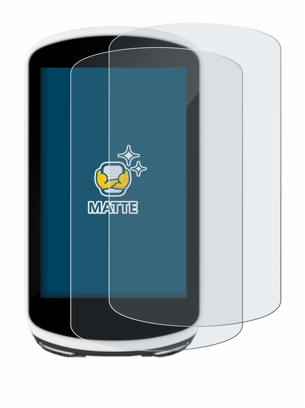 Image of the device Garmin Edge 1030 with a wide variety of screen protectors.