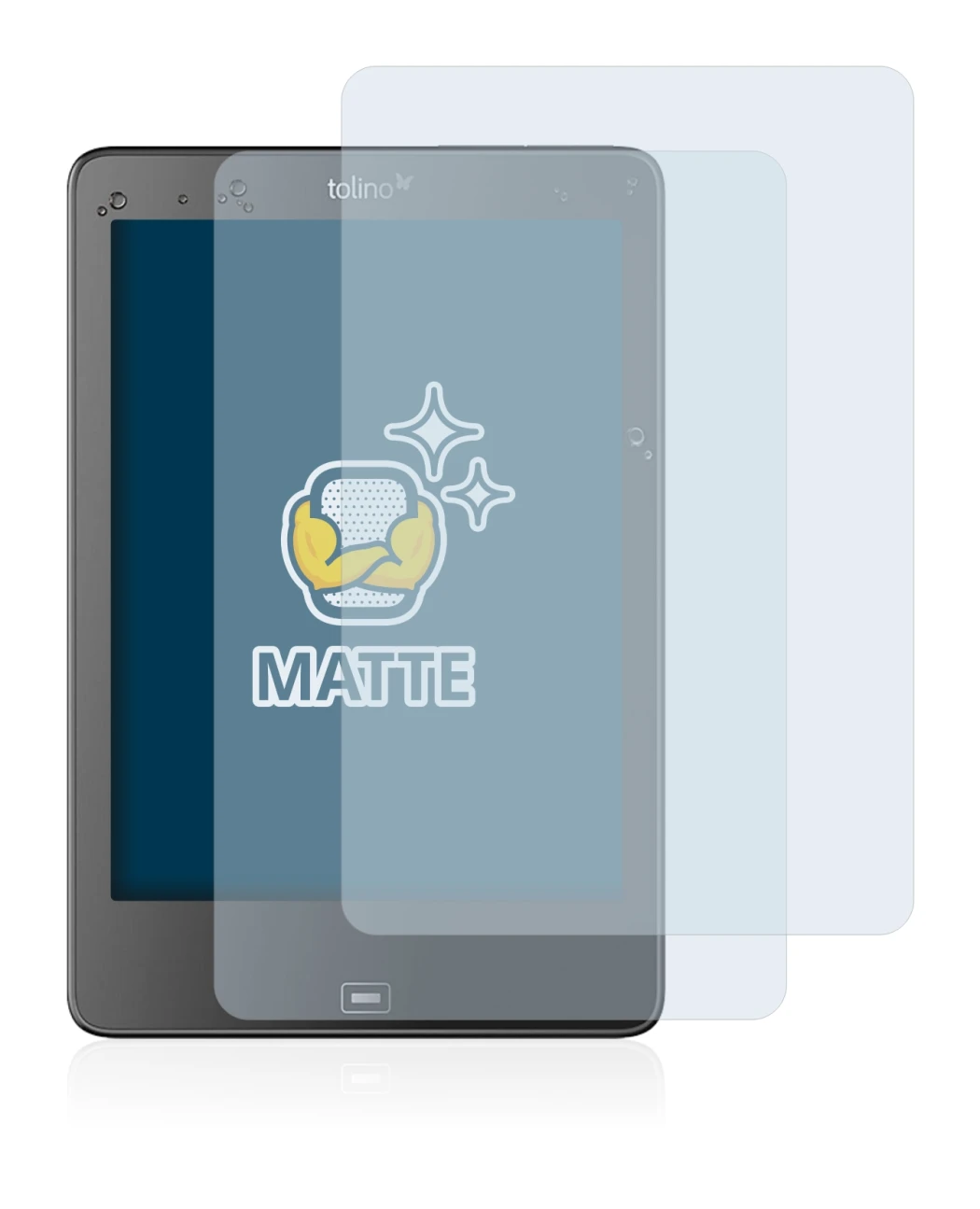 Image of the device Tolino Epos with a wide variety of screen protectors.