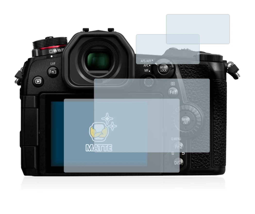 Image of the device Panasonic Lumix DC-G9 with a wide variety of screen protectors.