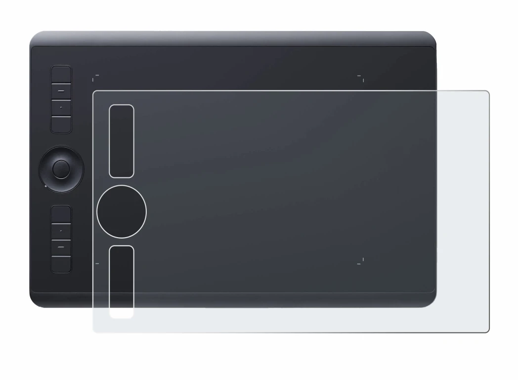 Image of the device Wacom Intuos Pro M (2017) with a wide variety of screen protectors.