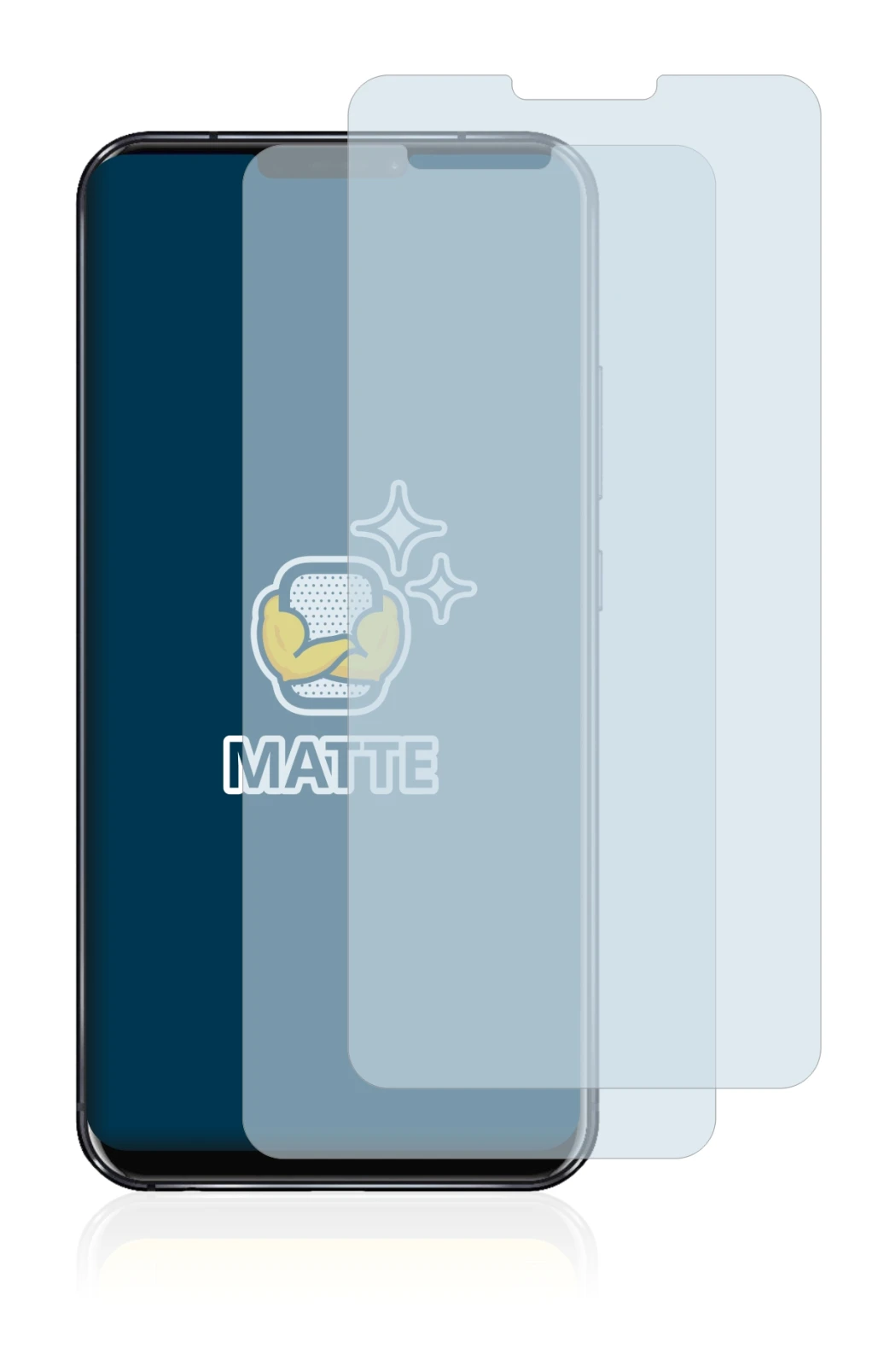 Image of the device ASUS ZenFone 5z ZS620KL with a wide variety of screen protectors.